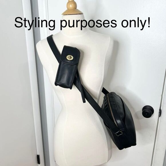 Y2K Vintage Coach Nokia Phone Case 7906 NIB Black Leather Accessory - Picture 12 of 12